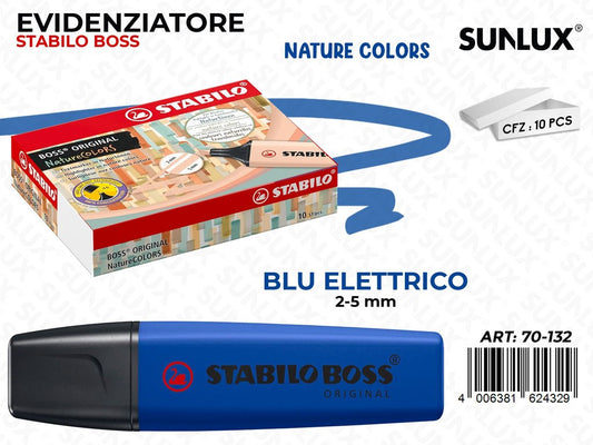 Stabilo Boss Nature Colors Blu Elet. 2-5MM