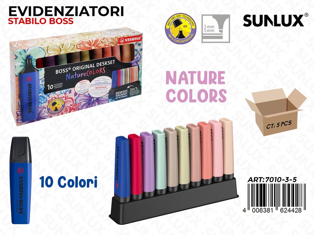 Stabilo Boss Nature Col. 10COL.