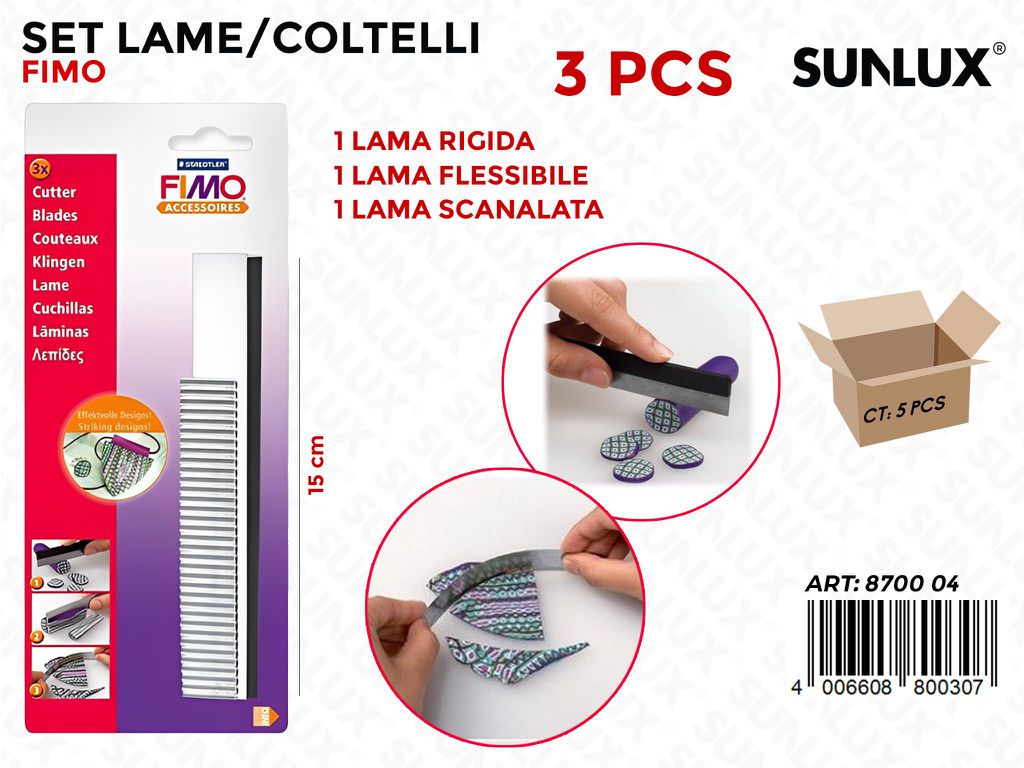 Set di Lame 3PCS Fimo