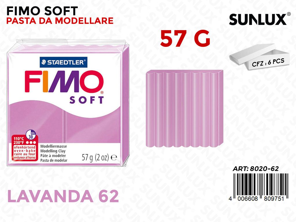 Staed. Fimo Soft 57G 62 Lavanda