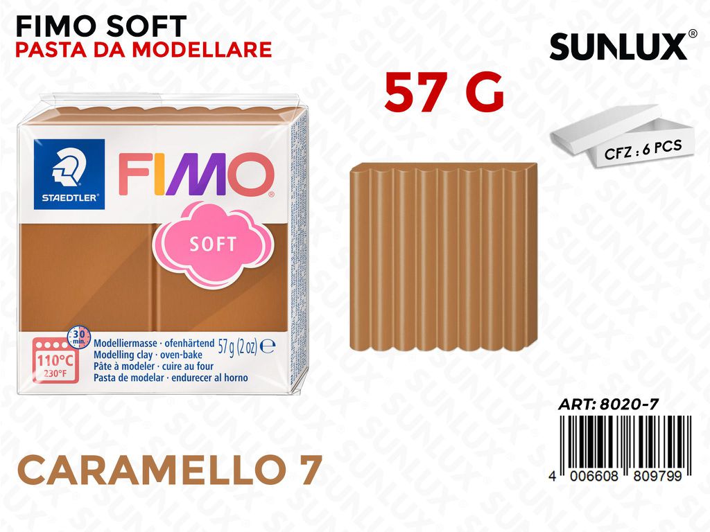 Staed. Fimo Soft 57G 7 Caramello