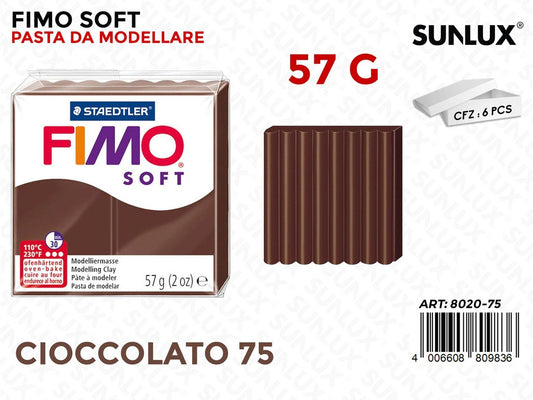 Staed. Fimo Soft 57G 75 Cioccolato