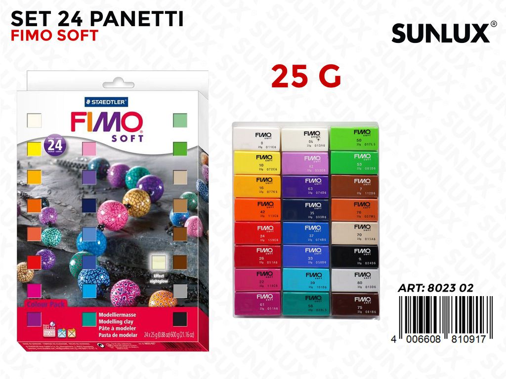 Fimo Set 24 Panetti Soft Ass. 25GR