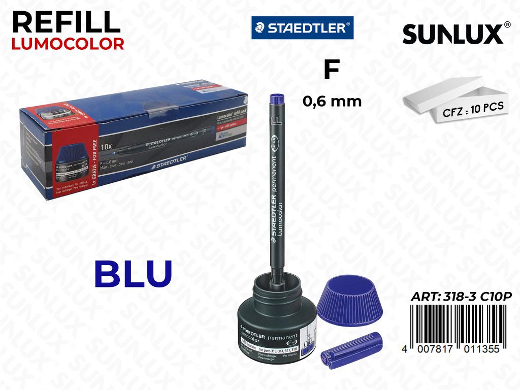 Staed. Refill Lumocolor Blu 0.6MM