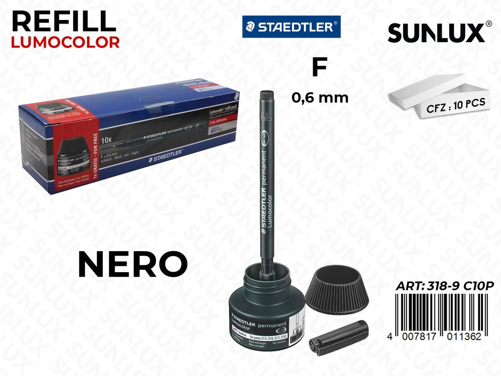 Staed. Refill Lumocolor Nero 0.6MM