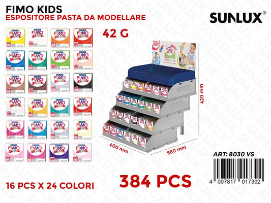 Esp. Staedtler Fimo Kids 16PCSX 24 Col. 384PZ Tot.
