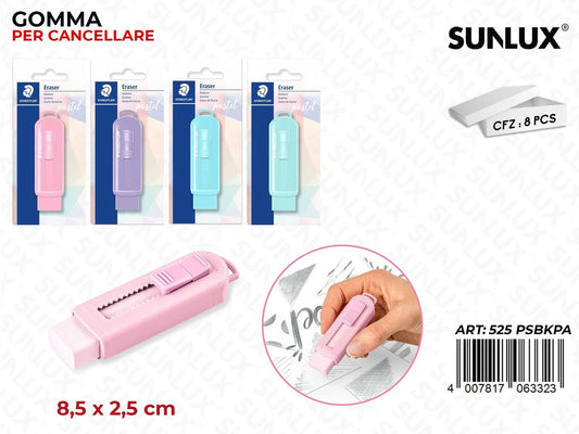 Gomma da Cancellare Pastel Ass. 8.5*2.5CM