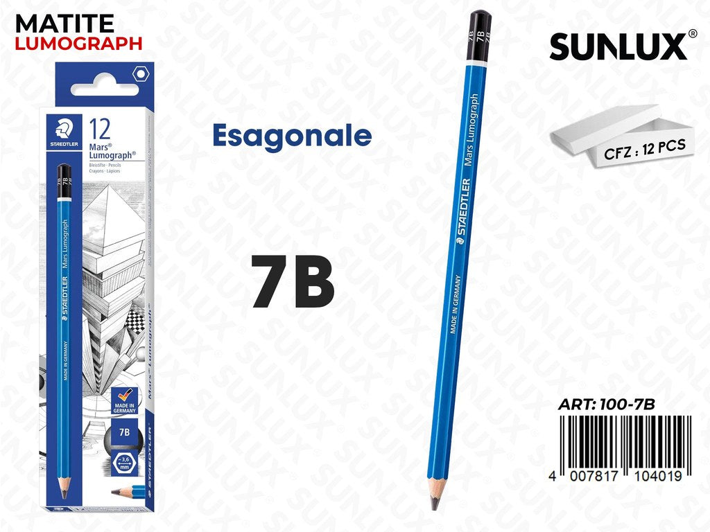 Staed. Matite Mars Lumograph 7B