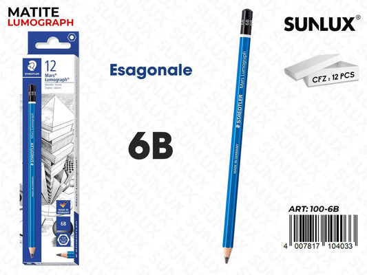 Staed. Matite Mars Lumograph 6B