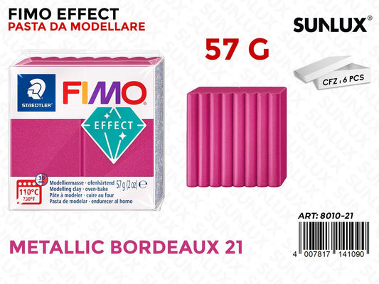 Staed. Fimo Effect 57G 21 Metallic Bordeaux