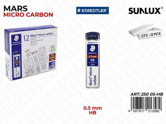 Staedtler Mine Micro Carbon 12PCS 0.5MM Hb