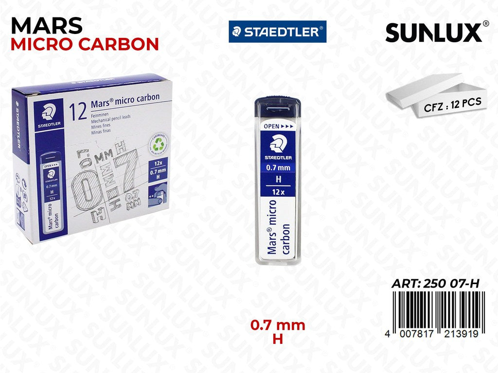 Staedtler Mine Micro Carbon 12PCS 0.7MM H