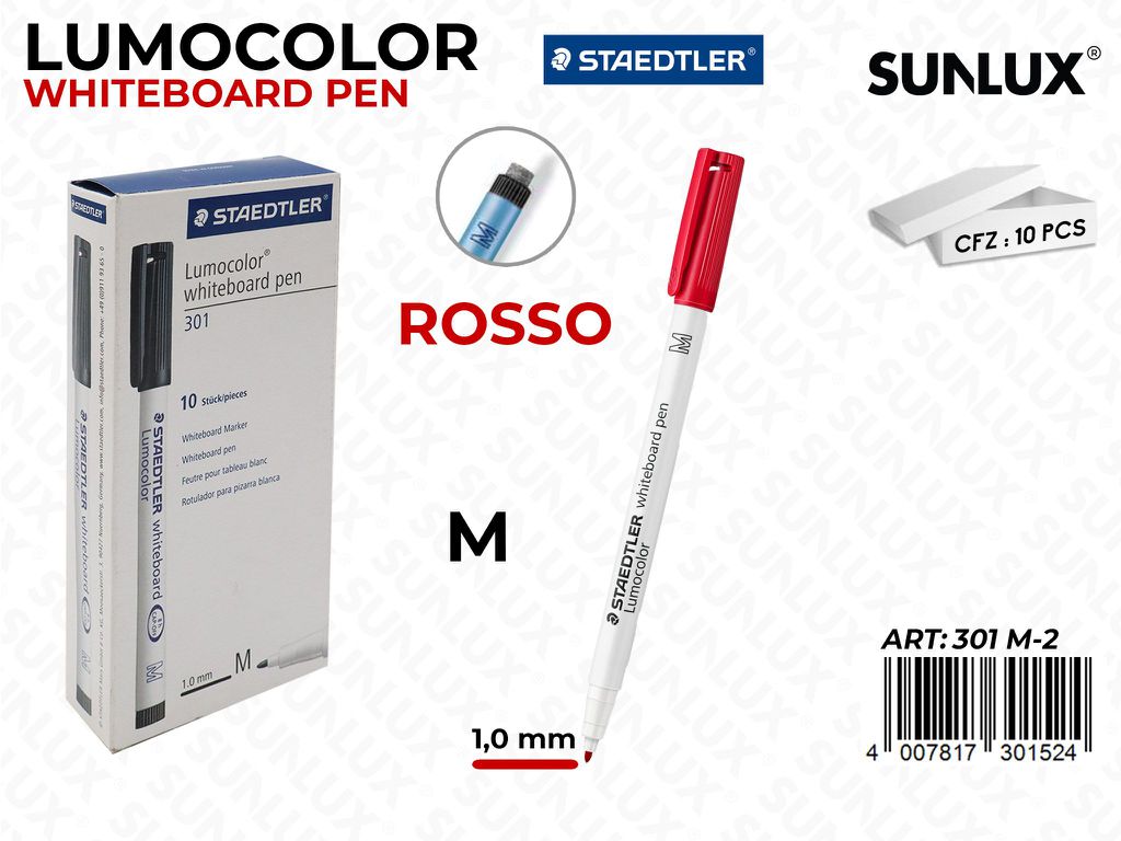 Staedtler Lumocolor Whiteboard 301 M Rosso
