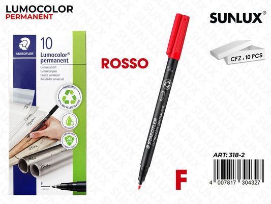 Staedtler Lumocolor 318 F Rosso