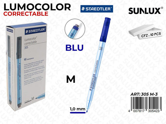 Staedtler Lumocolor Correctable 305 M Blu