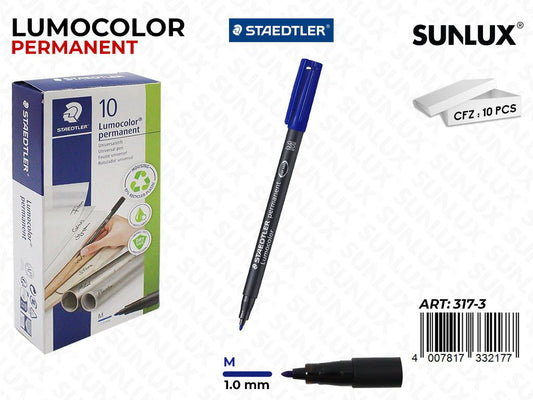 Staedtler Lumocolor Permanent Blu M 1.0MM