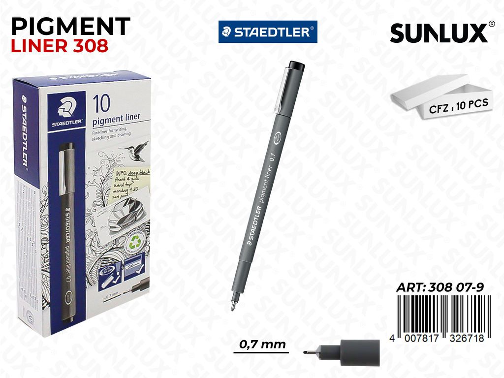 Staedtler Pigment Liner 308 Ne. 0.7MM