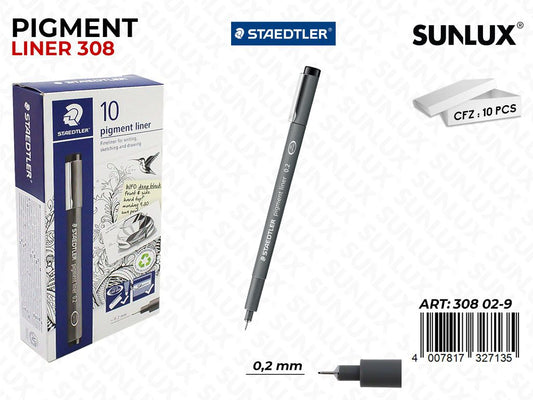 Staedtler Pigment Liner 308 Ne. 0.2MM