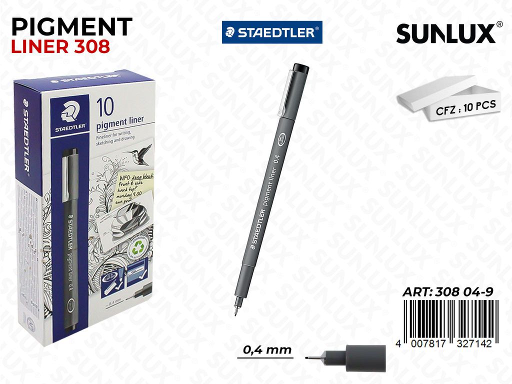 Staedtler Pigment Liner 308 Ne. 0.4MM