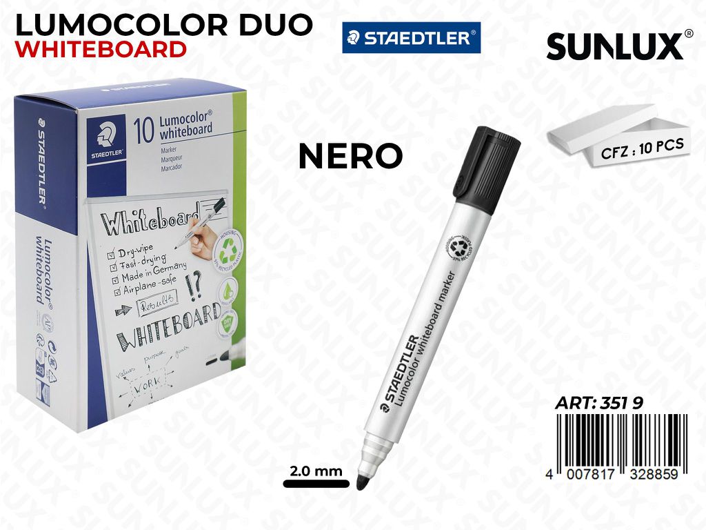 Lumocolor Whiteboard 351 Nero 2.0MM