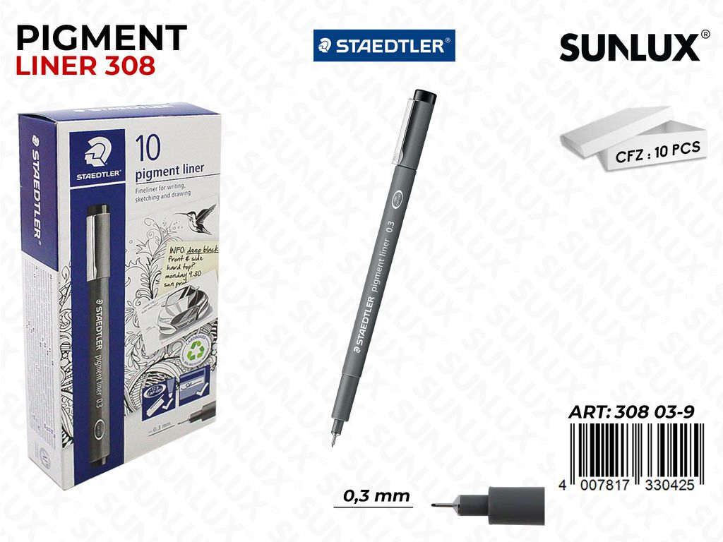 Staedtler Pigment Liner 308 Ne. 0.3MM