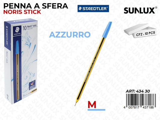 Penna Sfera Noris STICK434 M Azzurro