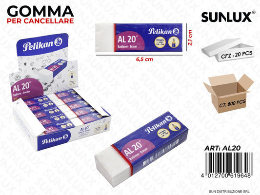 Pelikan Gomme per Cancellare al 20 Pz da 20