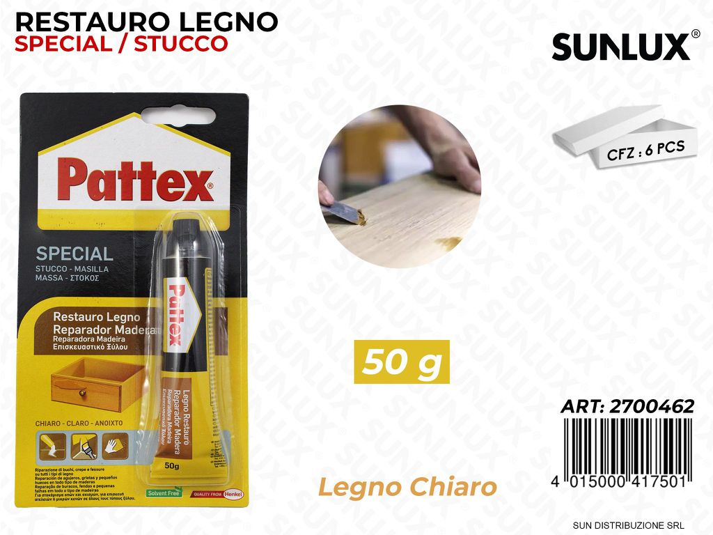 Pattex Restauro Stucco Legno Chiaro 50G
