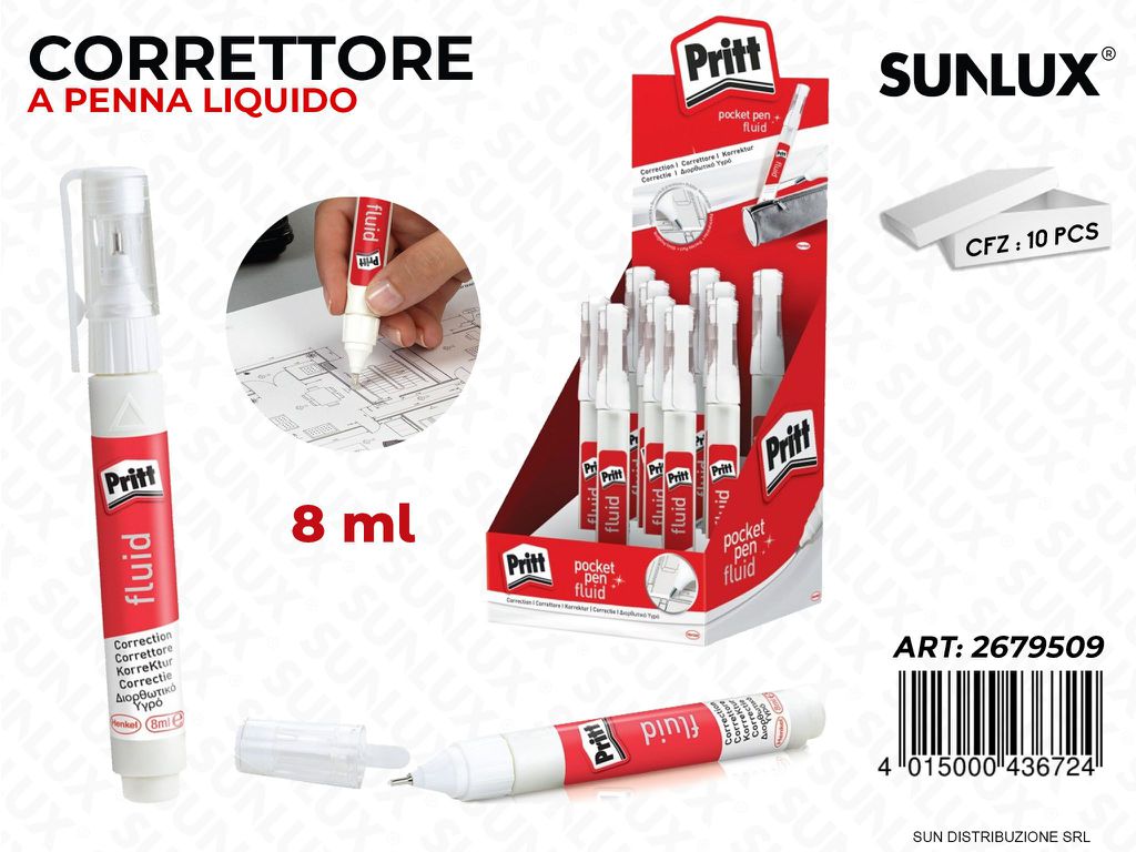 Esp. Correttore Pocket Pen Fluid 8ML