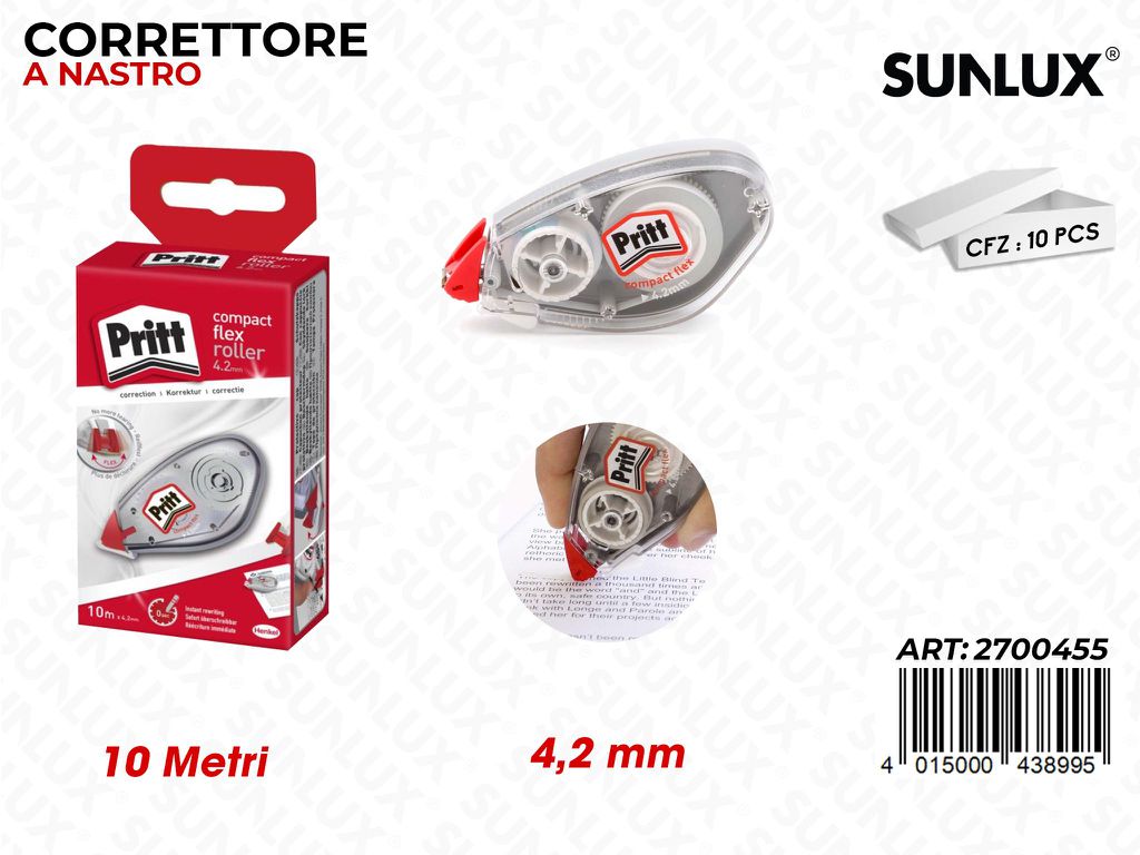 Correttore Flex Roller Pritt 4.2MM*10MT