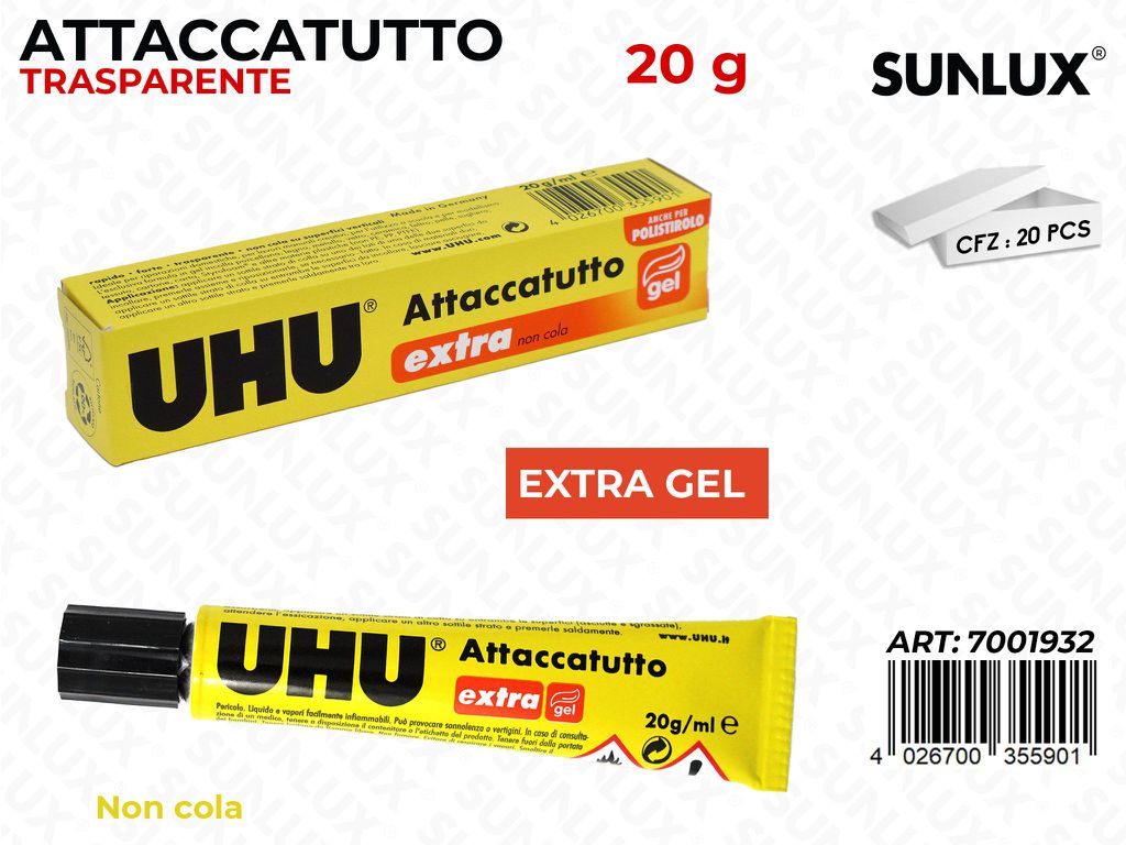 Uhu Extra Attacca Tutto Trasp. 20ML