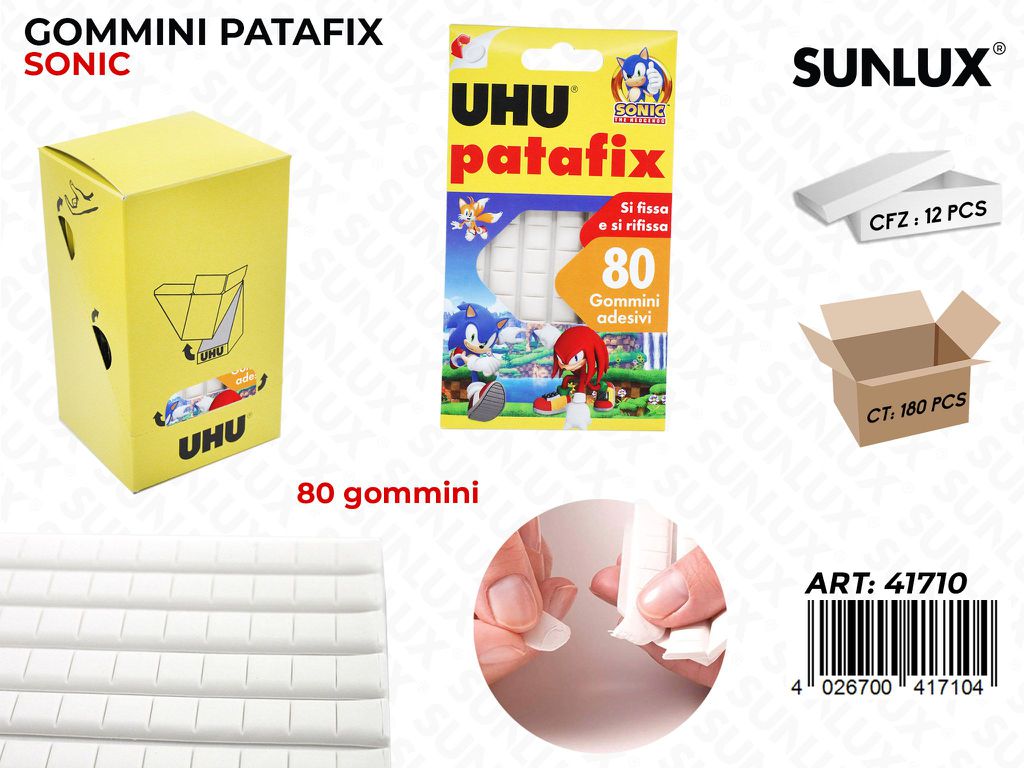 Uhu Gommini Patafix Classico Bianco 80PCS