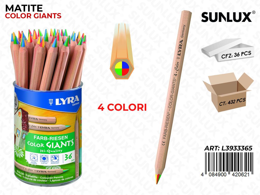 Lyra Color Giants 4 Col. / Pz da 36