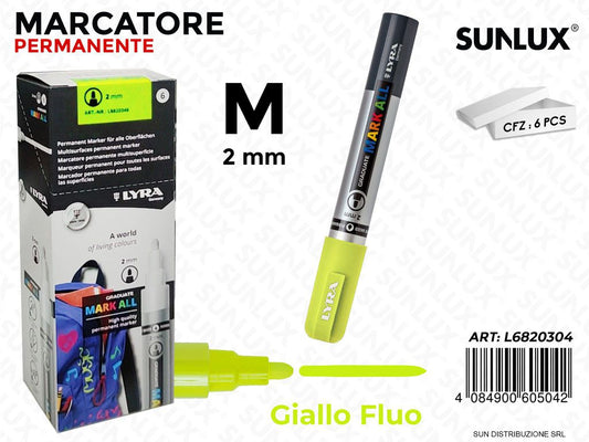 Lyra Mark All Giallo Fluo 2MM