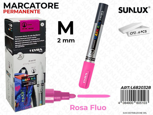 Lyra Mark All Rosa Fluo 2MM