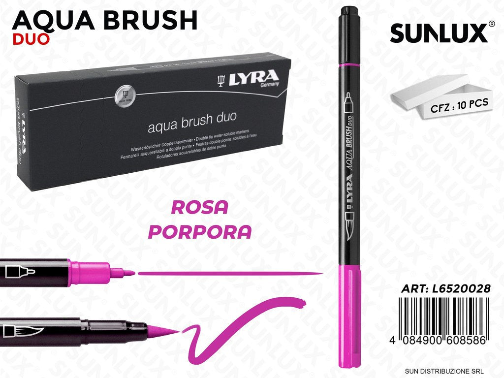 Lyra Aqua Brush Duo Rosa Porpora