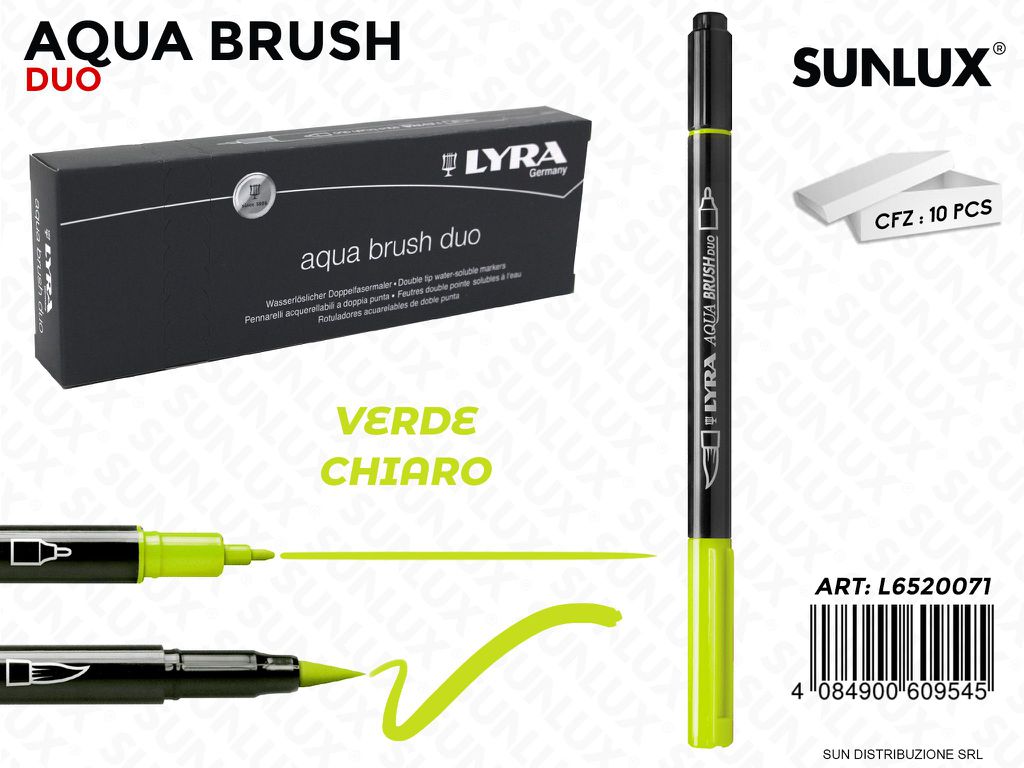 Lyra Aqua Brush Duo Verde Chiaro