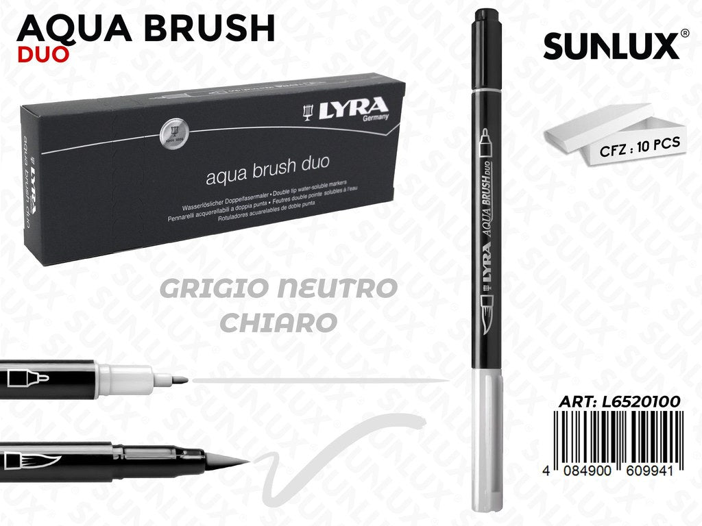 Lyra Aqua Brush Duo Grigio Neutro Chiaro