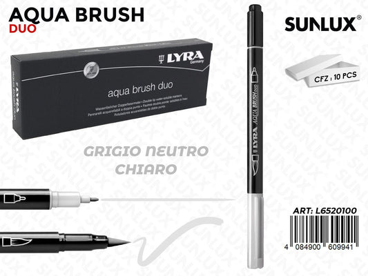 Lyra Aqua Brush Duo Grigio Neutro Chiaro