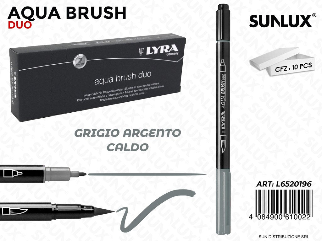 Lyra Aqua Brush Duo Grigio Arg. Caldo