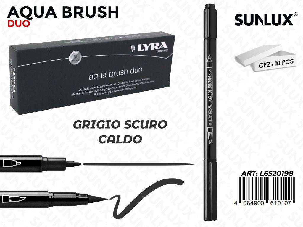 Lyra Aqua Brush Duo Grigio Scuro Caldo