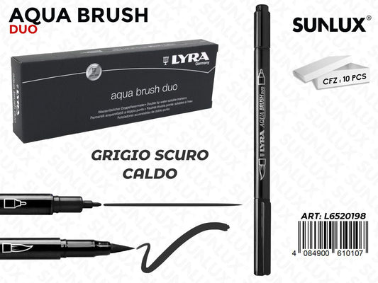 Lyra Aqua Brush Duo Grigio Scuro Caldo