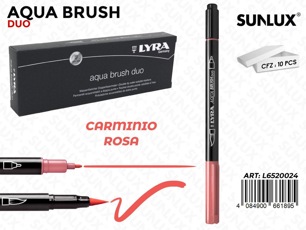 Lyra Aqua Brush Duo Carminio Rosa