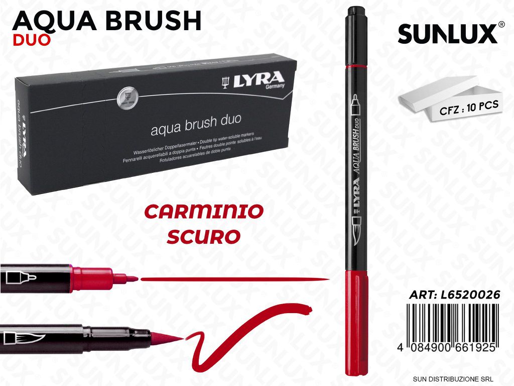 Lyra Aqua Brush Duo Carminio Scuro