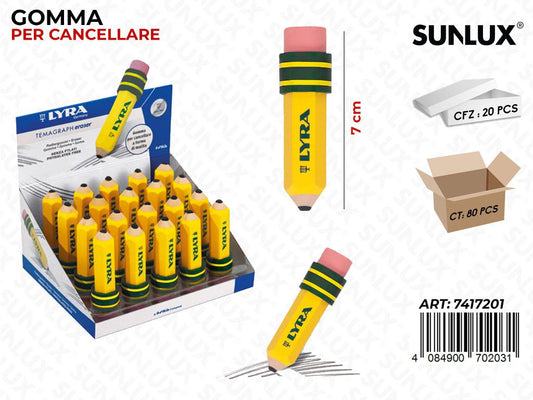 Gomma Lyra Temagraph Eraser 7CM