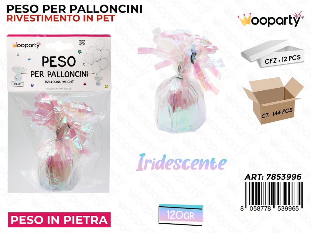 Peso per Palloncini Iridescente 120GR /Pz Dsa 12