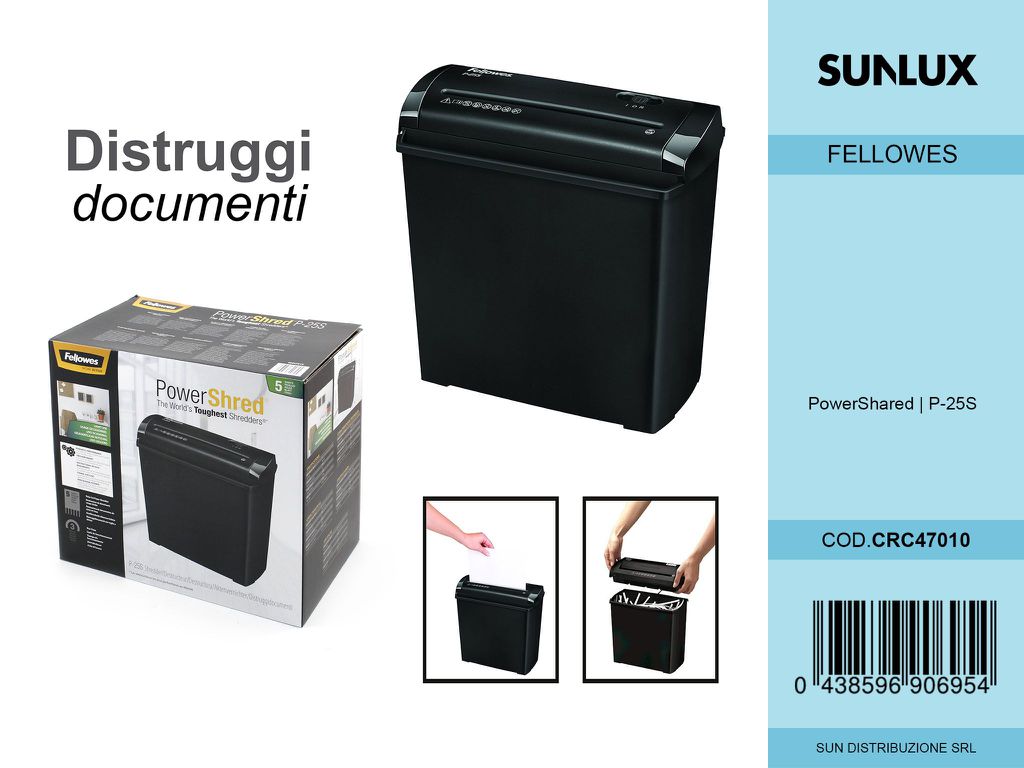 Distruggi Documenti P25S Striscia Home