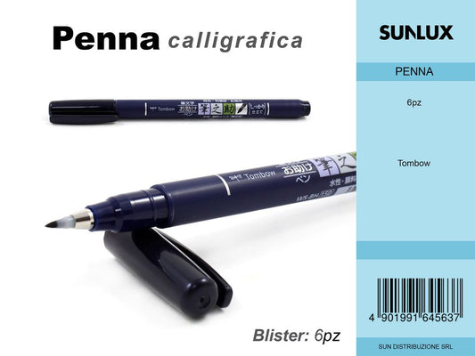 Penna Calligrafica Tombow 6PCS