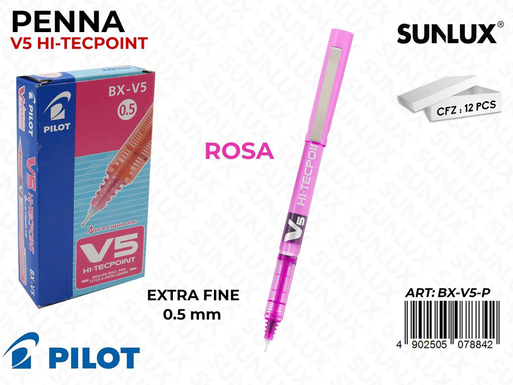 Pilot V5 Hi-tecpoint 0.5MM Rosa