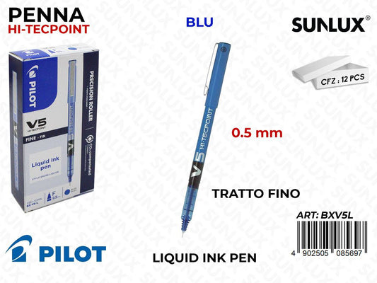 Pilot V5 Blu da 12